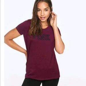 Victoria’s Secret Pink everyday tee shirt maroon M